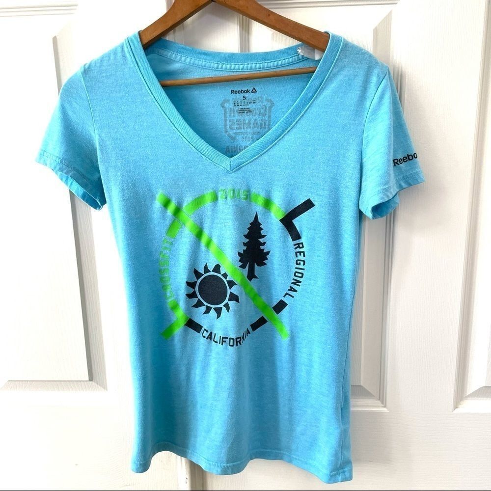 Reebok CrossFit games turquoise short sleeve T